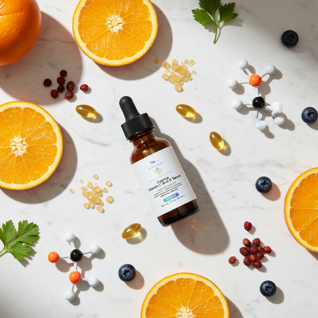 Cygnus serum with vitamin C, E, and ferulic acid ingredients